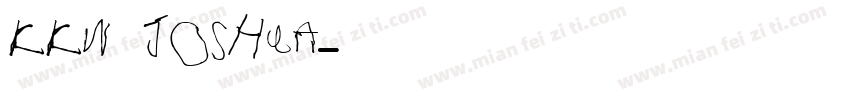 KKW JOSHUA字体转换